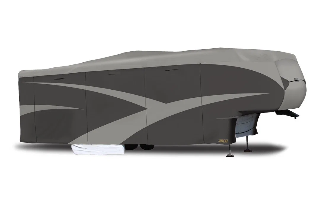 52256 – ADCO Travel Trailer Cover, For Fifth Wheel Trailer Fits 34 Foot 1 Inch To 37 Foot Length 450 Inch Length x 10...